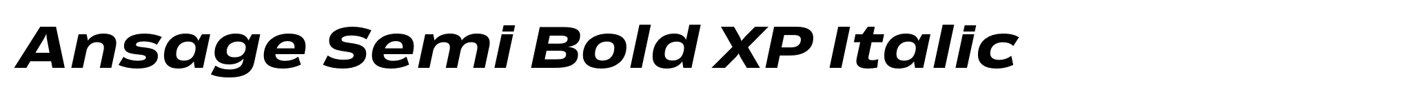 Ansage Semi Bold XP Italic image